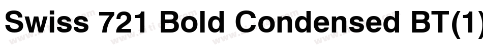 Swiss 721 Bold Condensed BT(1)字体转换